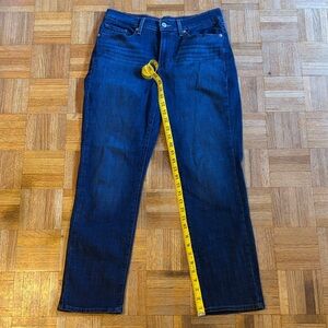 Dark Blue Denim Jeans NWOT Midrise Straight